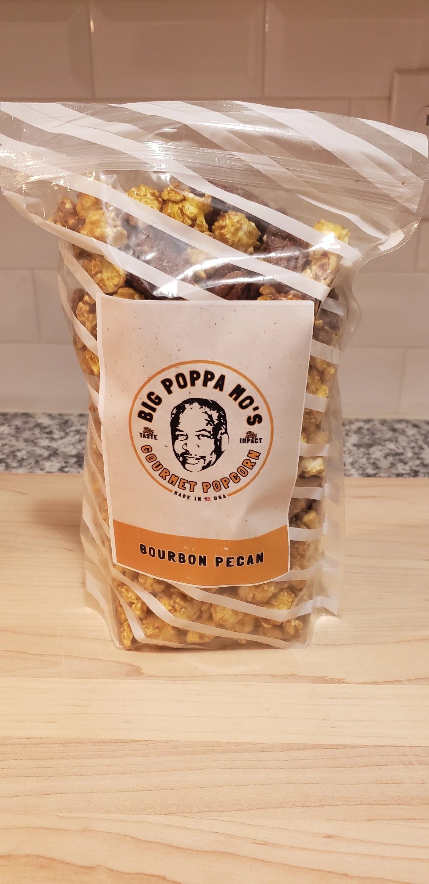Bourbon Pecan Gourmet Popcorn - BigPoppaMosGourmetPopcorn